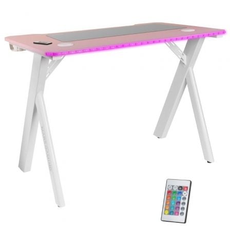 Mesa Gaming Mars Gaming MGD100RGB/ 100 x 60 x 74cm/ Rosa