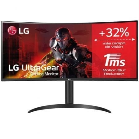 Monitor Gaming Ultrapanorámico Curvo LG UltraGear 34WP65CP-B 34"/ WQHD/ 1ms/ 160Hz/ VA/ Multimedia/