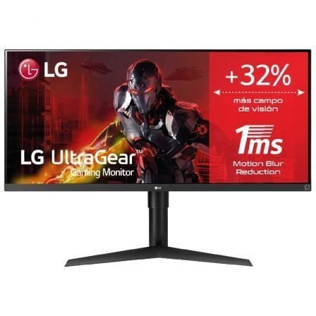 Monitor Gaming Ultrapanorámico LG 34WP65G-B 34"/ WFHD/ 1ms/ 75Hz/ IPS/ Negro