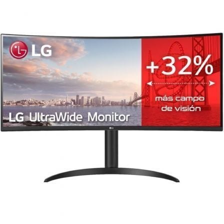 Monitor Profesional Ultrapanorámico Curvo LG UltraWide 34WP75CP-B 34"/ WQHD/ Multimedia/ Negro