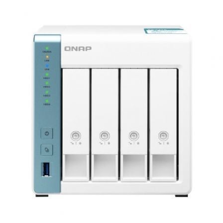 NAS QNAP TS-431K/ 4 Bahías 3.5"- 2.5"/ 1GB DDR3/ Formato Torre