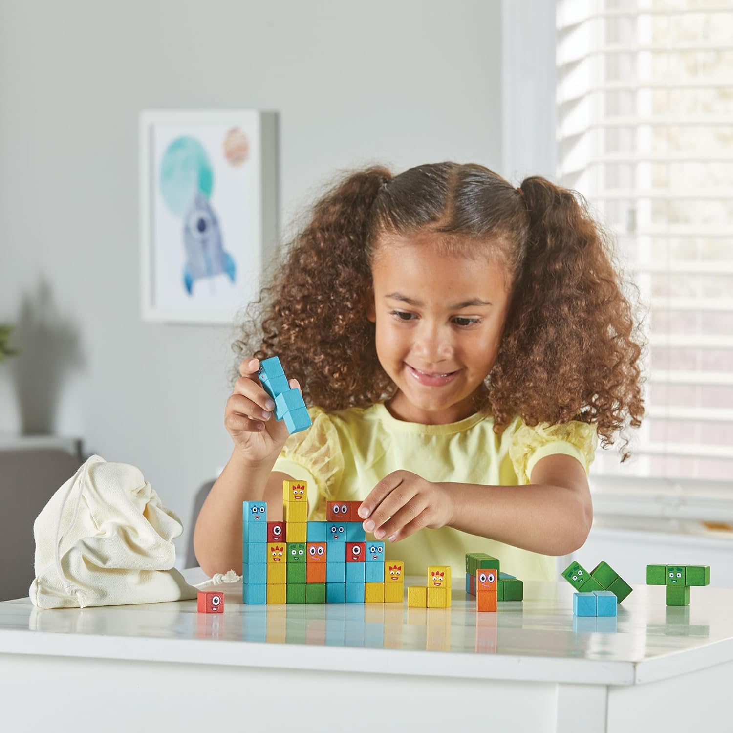 NUMBERBLOCKS WOODEN BUILDING BLOCKS ACTIVITY SET FALOMIR