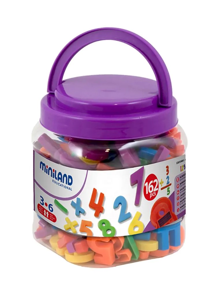 NUMEROS MAGNETICOS 162 PIEZAS de 34mm MINILAND REF. 97915