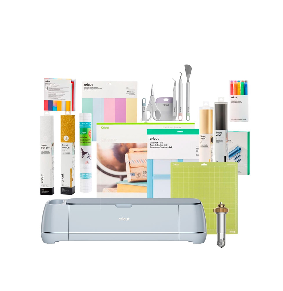 PACK ESCOLAR ESPECIAL CRICUT MAKER 4 WEDDINGS COMPUESTO DE 15 ARTICULOS CON TODO LO NECESARIO