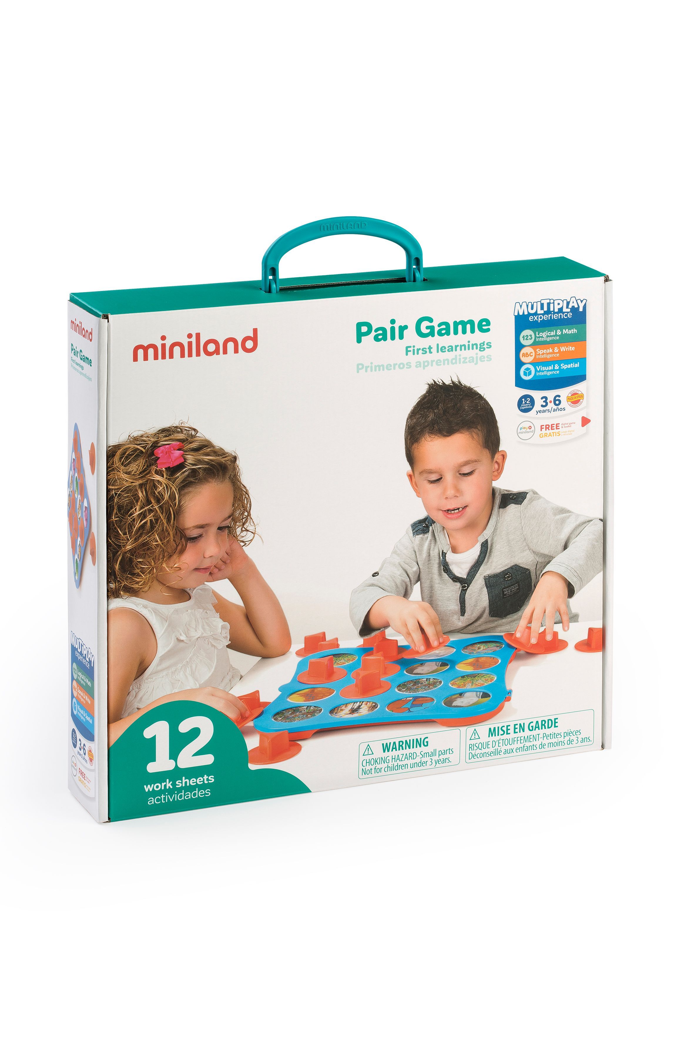 PAIR GAME JUEGO DE EMPAREJAR 1 TABLERO + 12 FICHAS REF: 31920