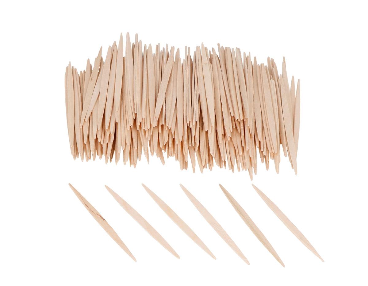 PALILLOS DE MADERA PLANOS ***COLOR NATURAL*** DE 65MM SET DE 250 UNIDADES