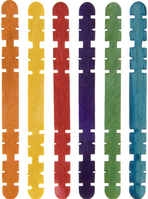 PALOS DE MADERA NATURAL FINOS CON MARCAS 11.4 CM PACK 50 UDS SMART REF. 68005400