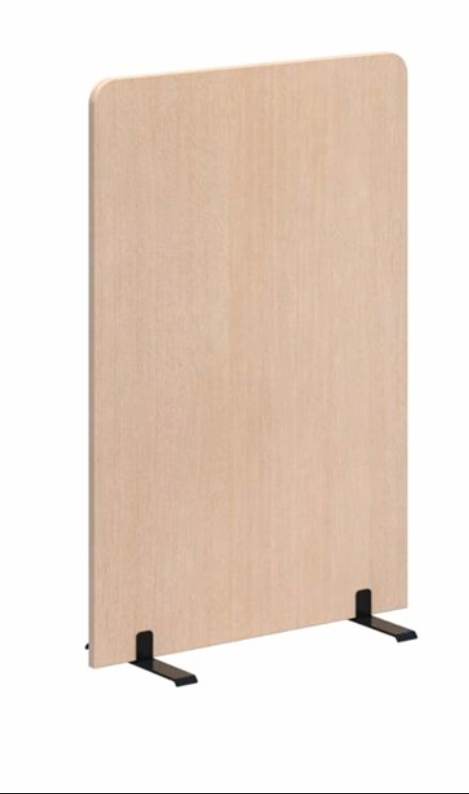 PANEL  BIOMBO DE 100X110CM DE MADERA Y PIES METALICOS