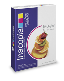 PAPEL A4 250 HOJAS DE 160 GRAMOS INACOPIA ELITE COLOUR PLUS