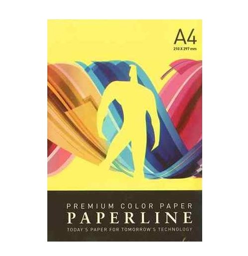 PAPEL COLOR A4 AMARILLO 500 HOJAS 80 GRAMOS
