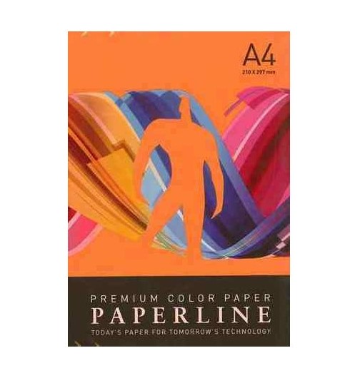 PAPEL COLOR A4 NARANJA PAQUETE 500 HOJAS
