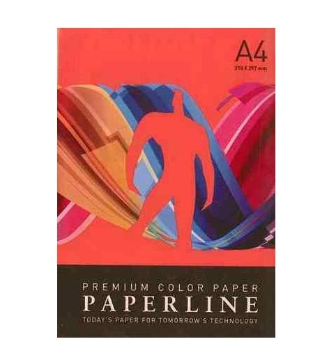 PAPEL COLOR A4 ROJO PAQUETE 500 HOJAS