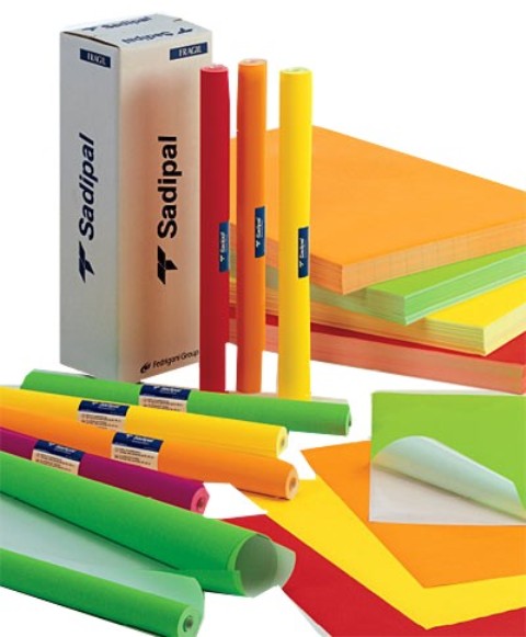 PAPEL FLUORESCENTE AMARILLO ROLLO 25 HOJAS