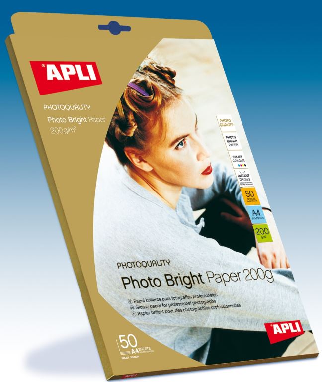 PAPEL FOTOGRAFICO BRILLO A3 200 GR. 50 H. REF. 04457