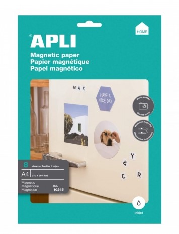 PAPEL MAGNETICO APLI A4 INK-JET REF. 10245