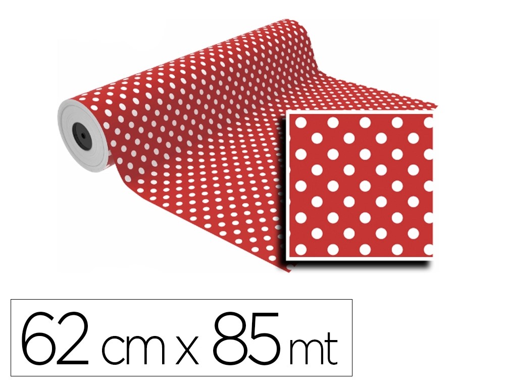 PAPEL REGALO 62CM BOBINA DE 85 METROS DE LARGO