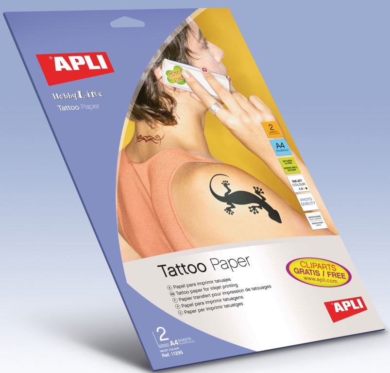 PAPEL TATUAJES APLI INK-JET REF. 11295