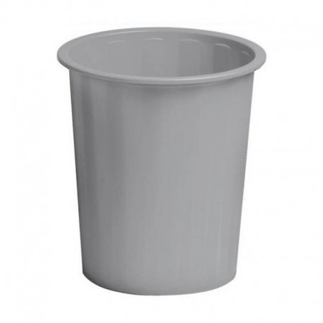 PAPELERA PLASTICO 14L GRIS FAIBO REF. 305-08