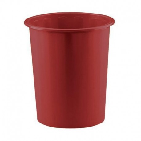 PAPELERA PLASTICO 14L ROJO FAIBO REF. 305-13