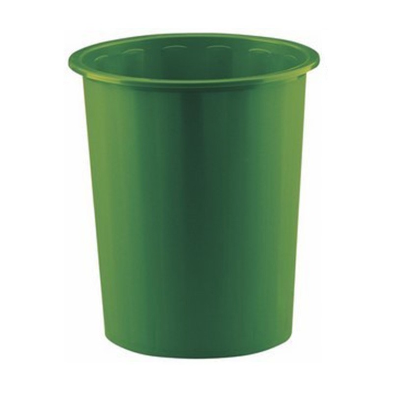 PAPELERA PLASTICO 14L VERDE FAIBO REF. 305-04