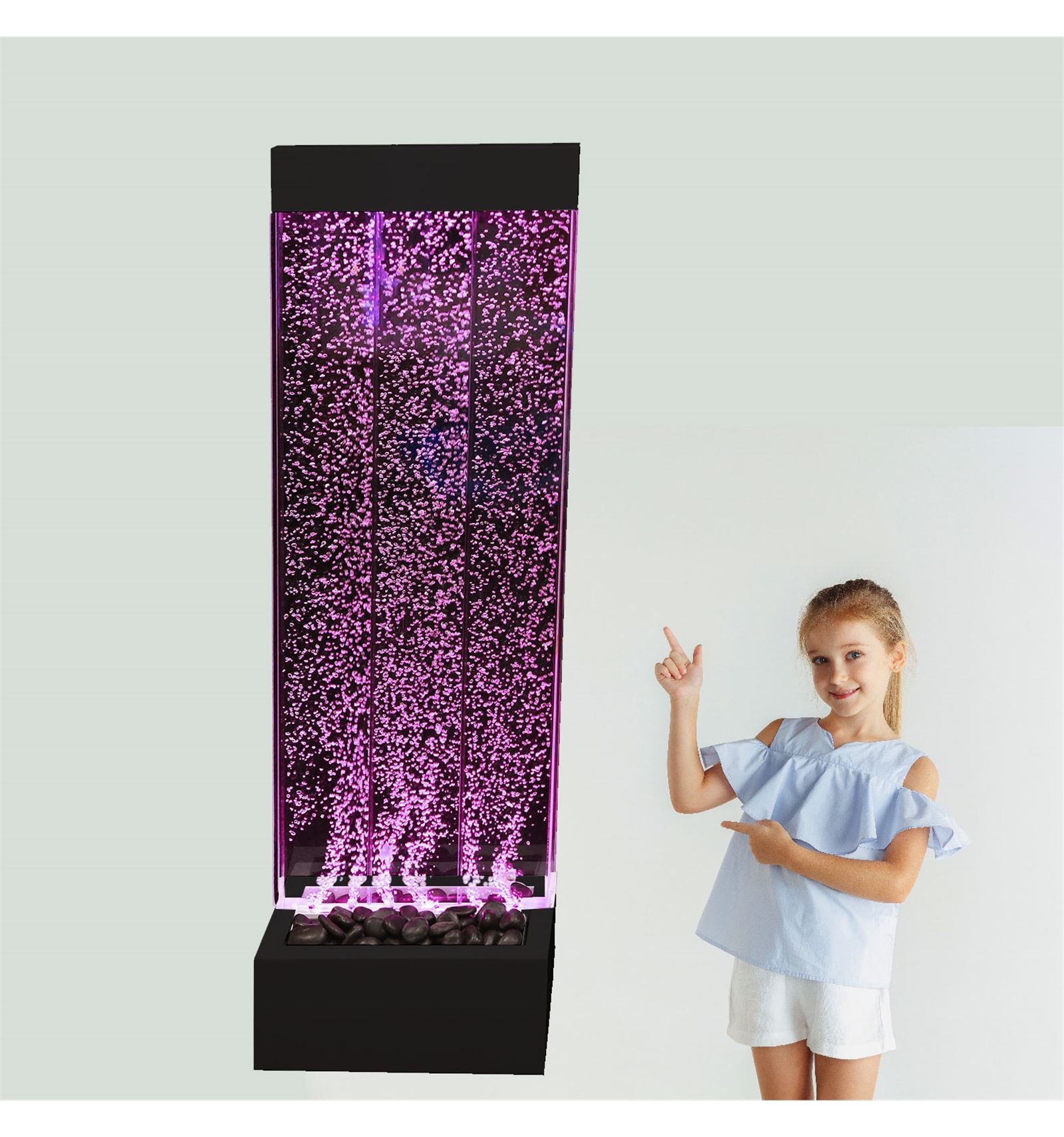 PARED DE BURBUJAS LED DE 123X40CM