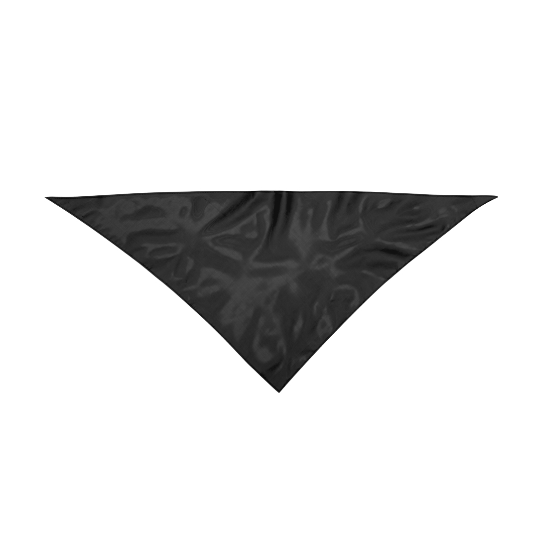 PAÑUELO ***NEGRO*** TAMAÑO GRANDE 100X70CM DISEÑO TRIANGULAR POLIESTER