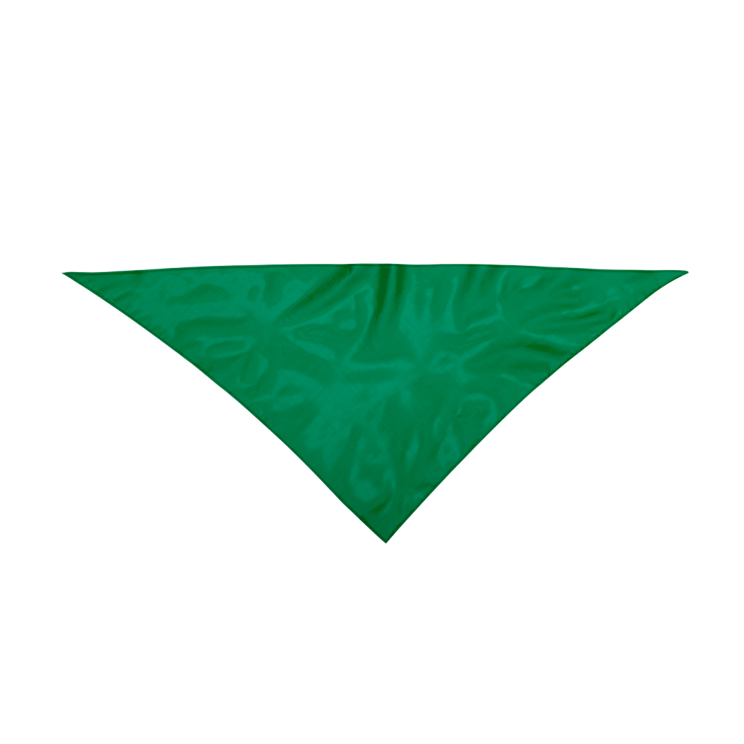 PAÑUELO ***VERDE*** TAMAÑO GRANDE 100X70CM DISEÑO TRIANGULAR POLIESTER