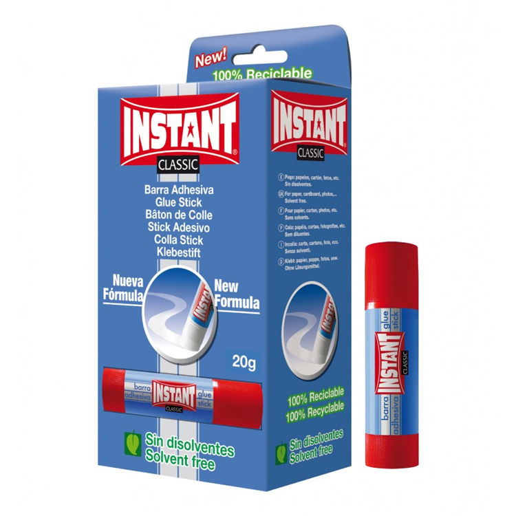 PEGAMENTO BARRA ADHESIVA INSTANT 20 GR. REF: INSTANT  12311