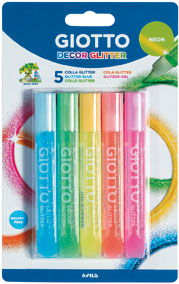 PEGAMENTO CON PURPURINA COLORES FLUORESCENTES GIOTTO REF.545300