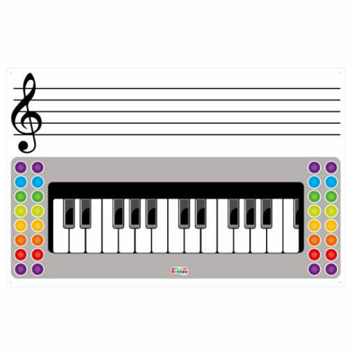 PENTAPIANO PACK LECCIONES MUSICA LAMINA PENTAGRANA + 80 FICHAS CIRCULOS/NOTAS