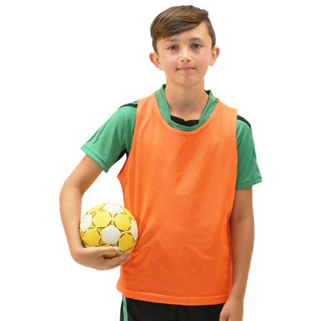 PETO TRANSPIRABLE MICROPERFORADO TALLA JUVENIL COLOR NARANJA