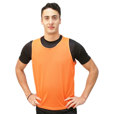 PETO TRANSPIRABLE MICROPERFORADO TALLA SENIOR COLOR NARANJA