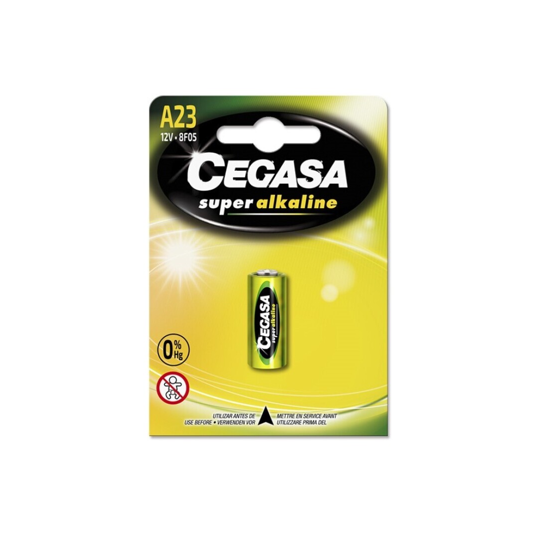 PILA CEGASA SUPER ALCALINA A23 /V23 / GA / 8LR932 / 8F05 DE 12V