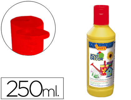 PINTURA ACRILICA PLASTICA JOVI 250ML AMARILLO REF. 68002