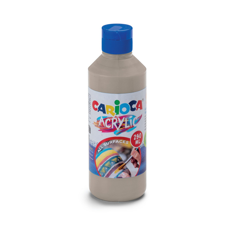 PINTURA **ACRILICA PLATA*** CARIOCA 250ML