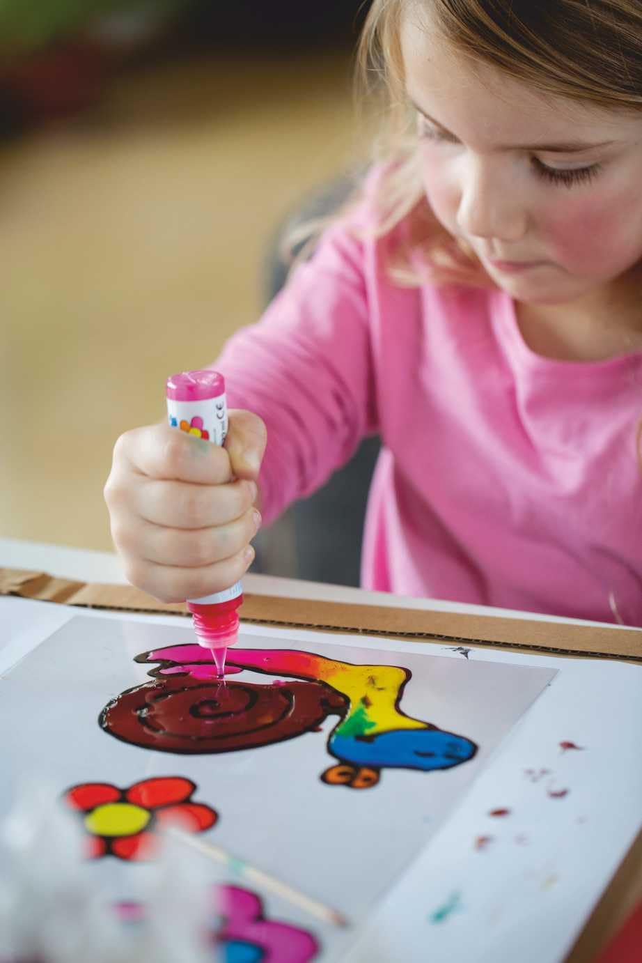 PINTURA VIDRIO WINDOW PARA DECORAR Y CREAR FIGURAS 3D ***MARRON*** 80ML