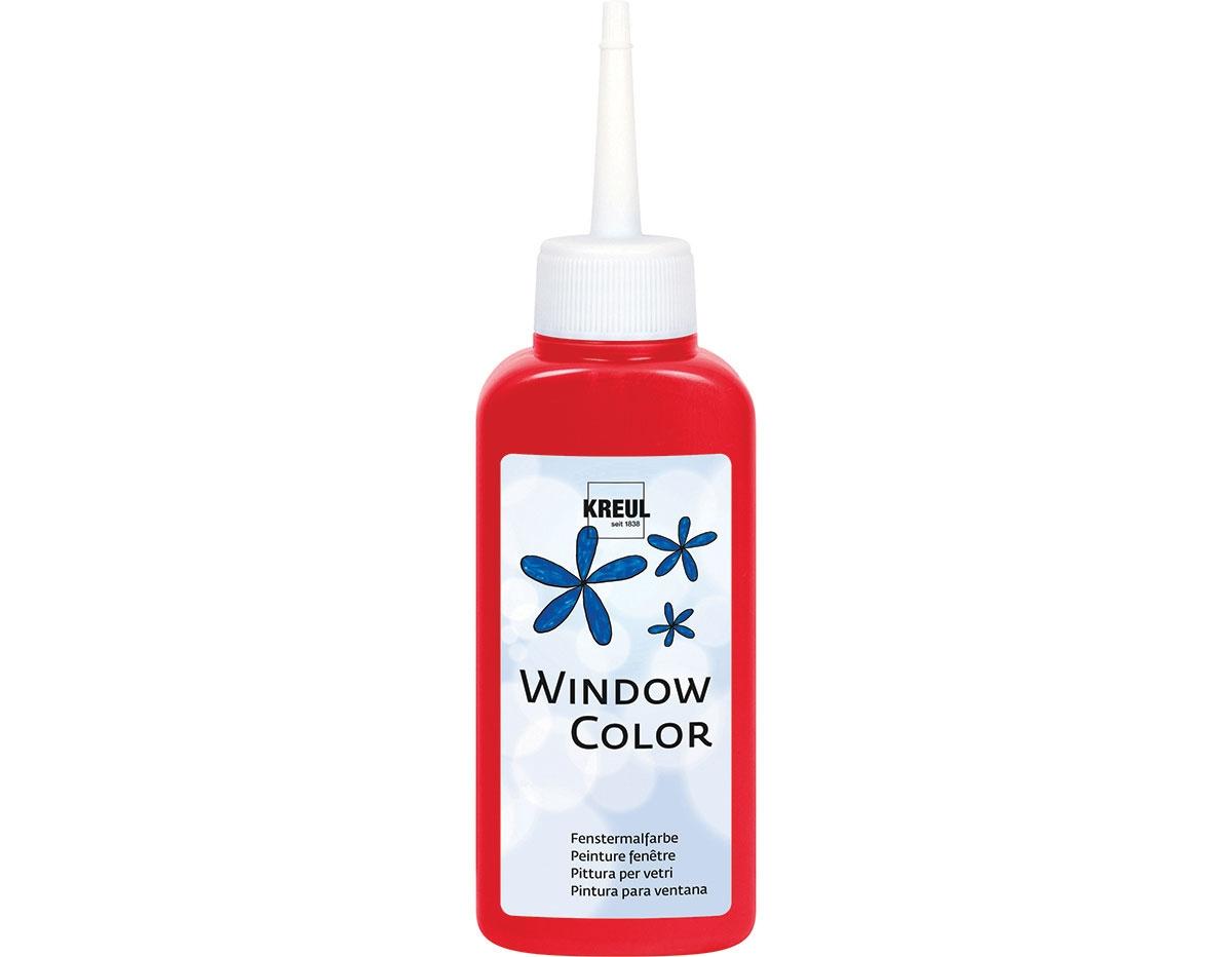 PINTURA VIDRIO WINDOW PARA DECORAR Y CREAR FIGURAS 3D ***ROJO*** 80ML