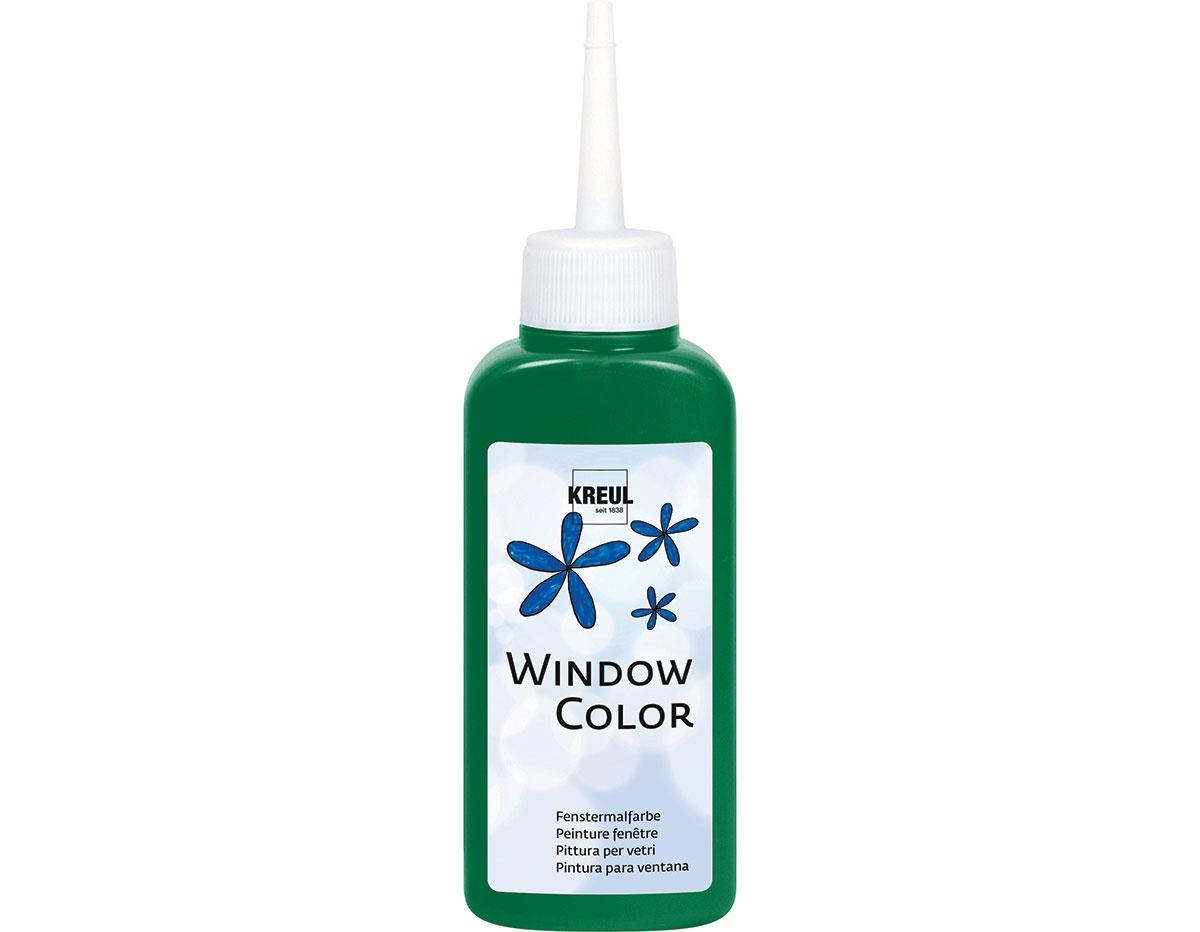 PINTURA VIDRIO WINDOW PARA DECORAR Y CREAR FIGURAS 3D ***VERDE OSCURO*** 80ML