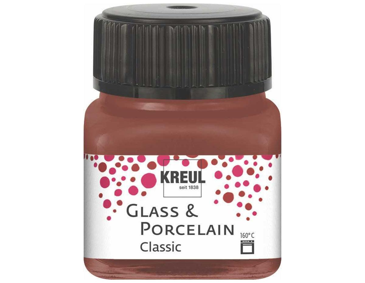 PINTURA VIDRIO Y PORCELANA ***MARRON*** 20ML RESISTENTE AL LAVAVAJILLAS / A BASE DE AGUA / USO ESCOLAR