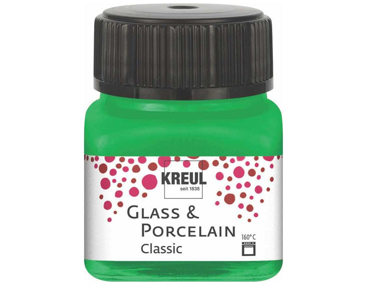 PINTURA VIDRIO Y PORCELANA ***VERDE*** 20ML RESISTENTE AL LAVAVAJILLAS / A BASE DE AGUA / USO ESCOLAR