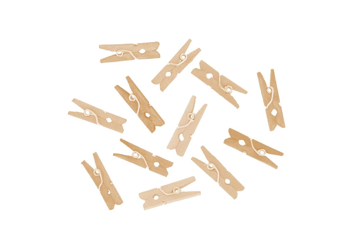 PINZAS MADERA NATURAL MINI 45 UDS 25X3MM REF. 99611