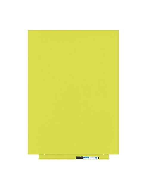 PIZARRA BLANCA SKIN COLOR ***AMARILLO* DISEÑO MODERNO SIN MARCO DE 55X75CM REF: 6419R-1016 AMARILLO