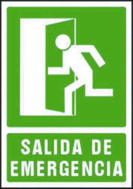 PLACA SEÑALIZACION SALIDA DE EMERGENCIA