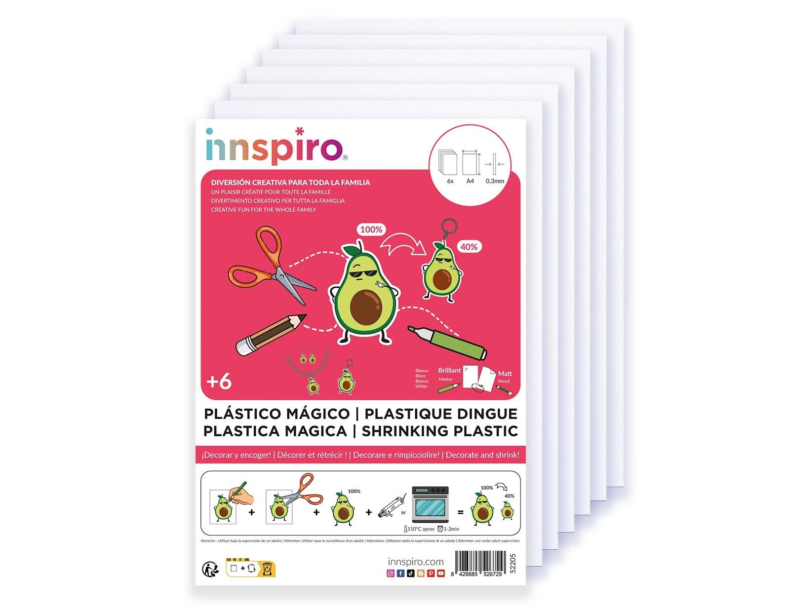 PLASTICO MAGICO MANUAL FONDO BLANCO DE 262X202MM PACK DE 6 HOJAS REF. 52205