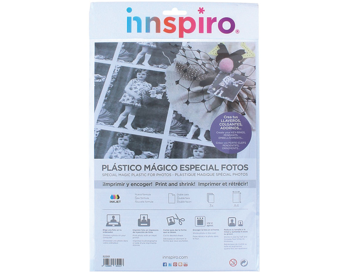 PLASTICO MAGICO PARA IMPRESORA INK-JET  FORMATO A4  PACK DE 6 HOJAS REF. 52201