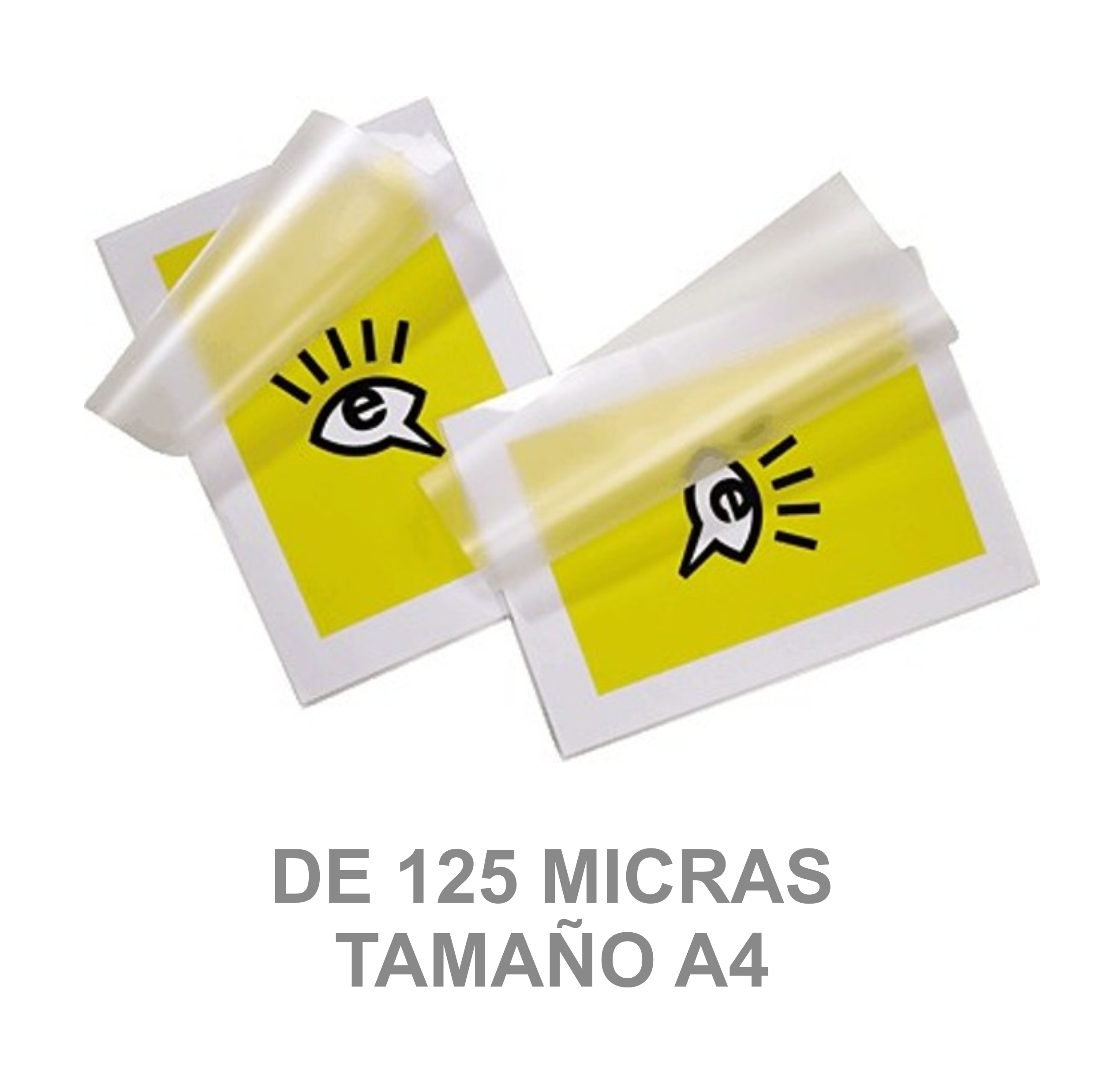 PLASTICO PLASTIFICAR PARA PLASTIFICADORA 125M TAMAÑO A4  216X303MM CAJA 100 UNIDADES REF: PP525-02