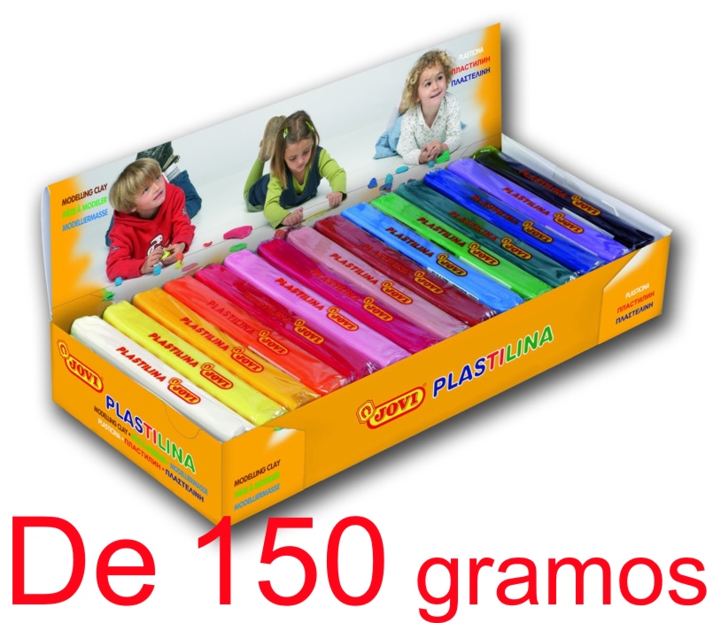 PLASTILINA PARA LIBRERIAS JOVI 15 PASTILLAS COLORES SURTIDOS***DE 150 GRAMOS*** REF: 71S
