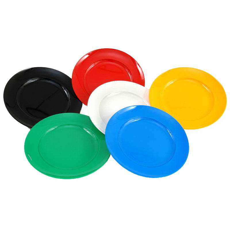 PLATO LLANO PLASTICO DE 23CM COLORES REF: I- 5-3011