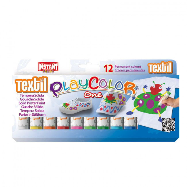 PLAYCOLOR TEXTIL 10G ESTUCHE 12 COLORES REF: 10461