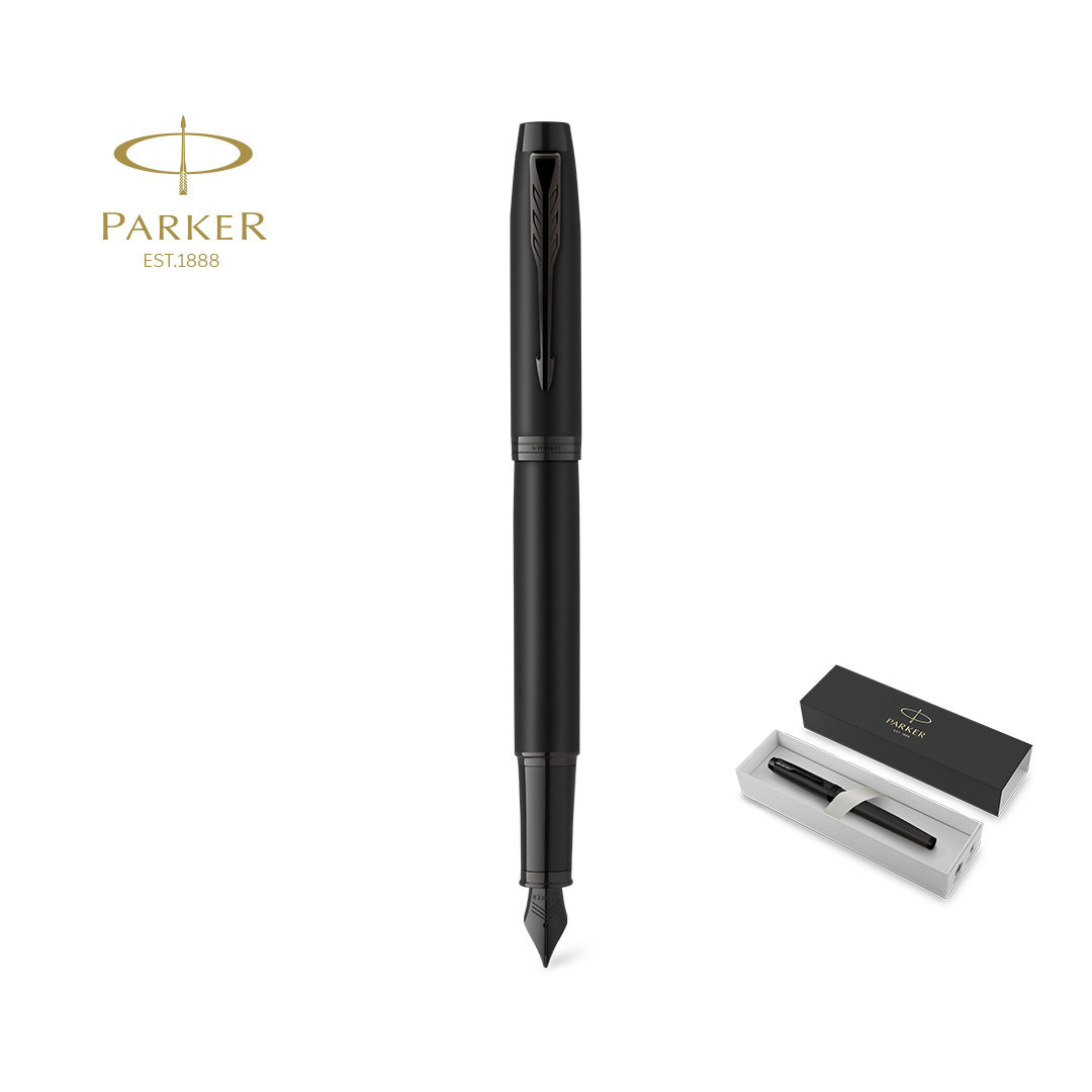 PLUMA PARKER IM ACHROMATIC CON ESTUCHE